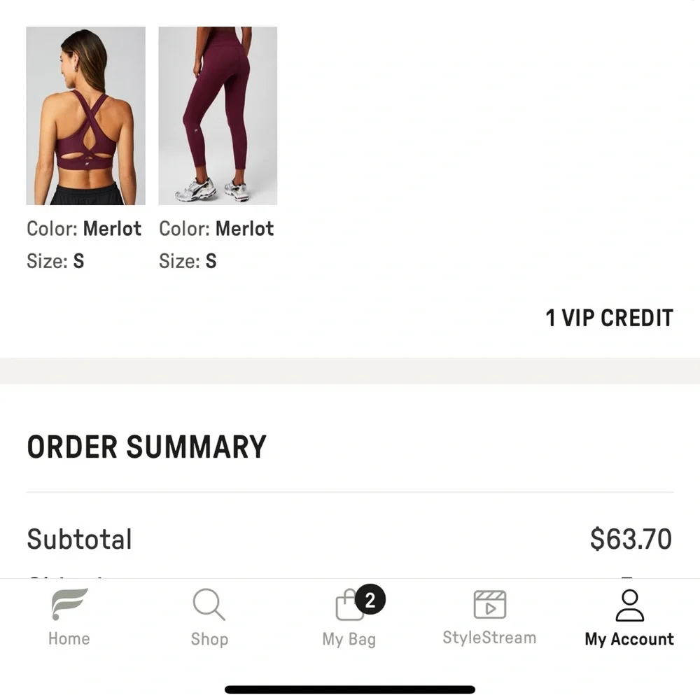 Fabletics Merlot Activewear Set - Picture 8 of 8